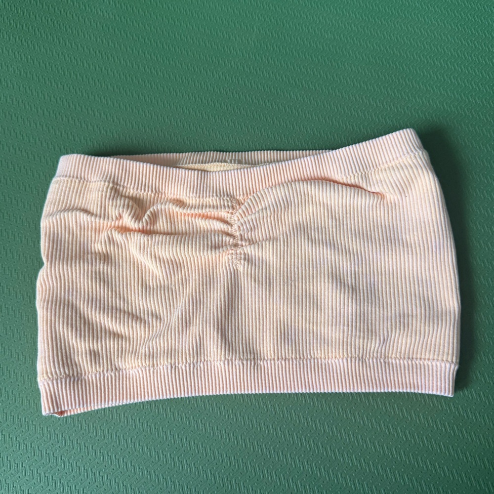 American Eagle Outfitters Orange Ribbed Bandeau